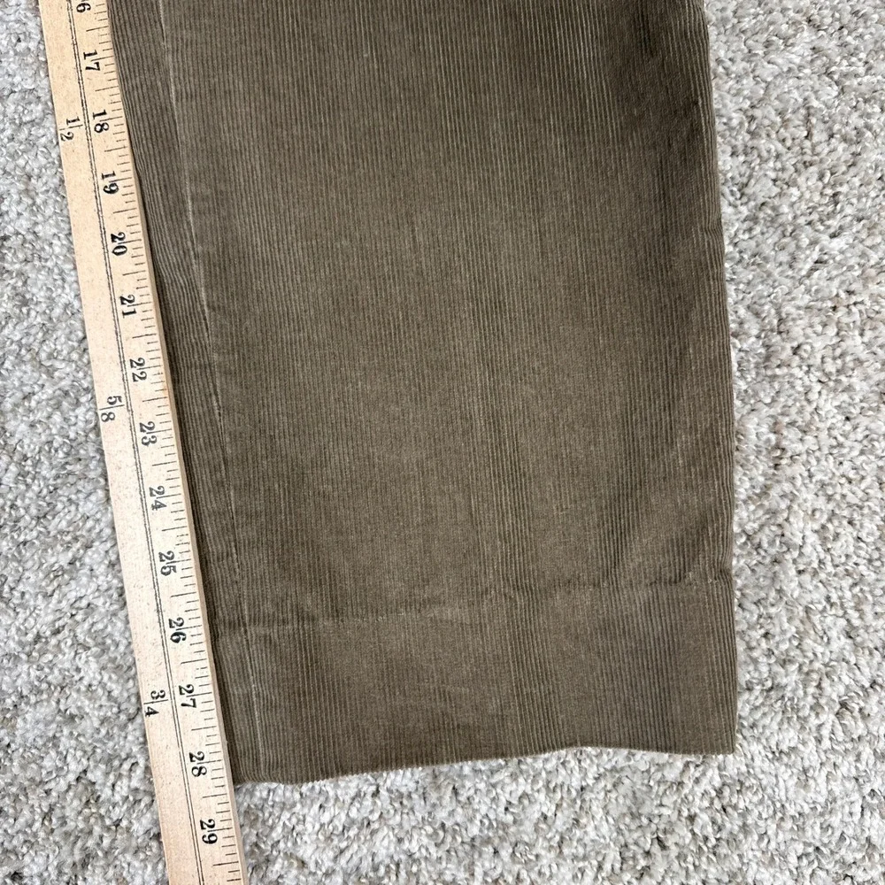 Ralph Lauren Pants Mens 36x32 Brown Straight Leg Trousers Pleated Actual 36x29‎
